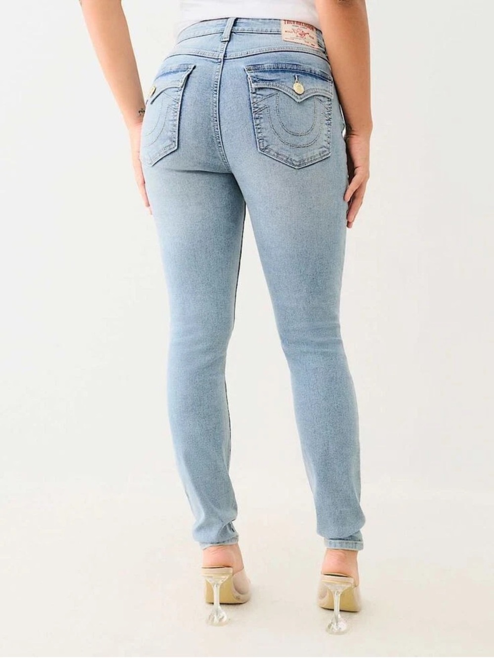 True Religion Light Blue High-Rise Skinny Jeans